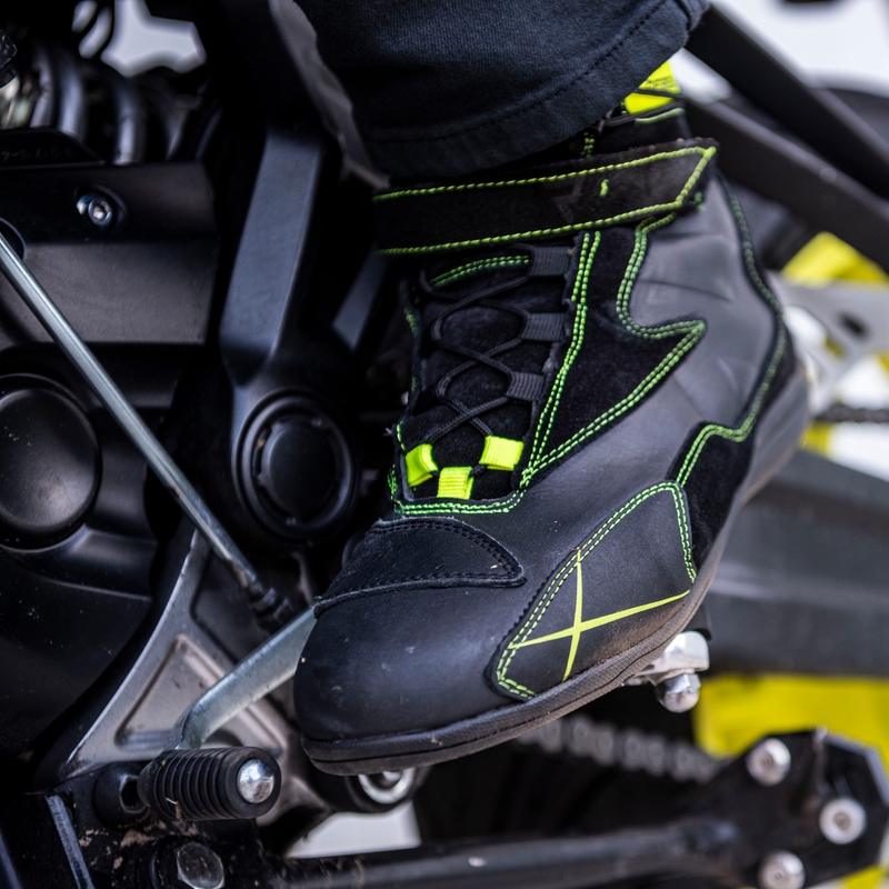 Rebelhorn Spark Black-Fluo Yellow Motorcycle Boots razprodaja