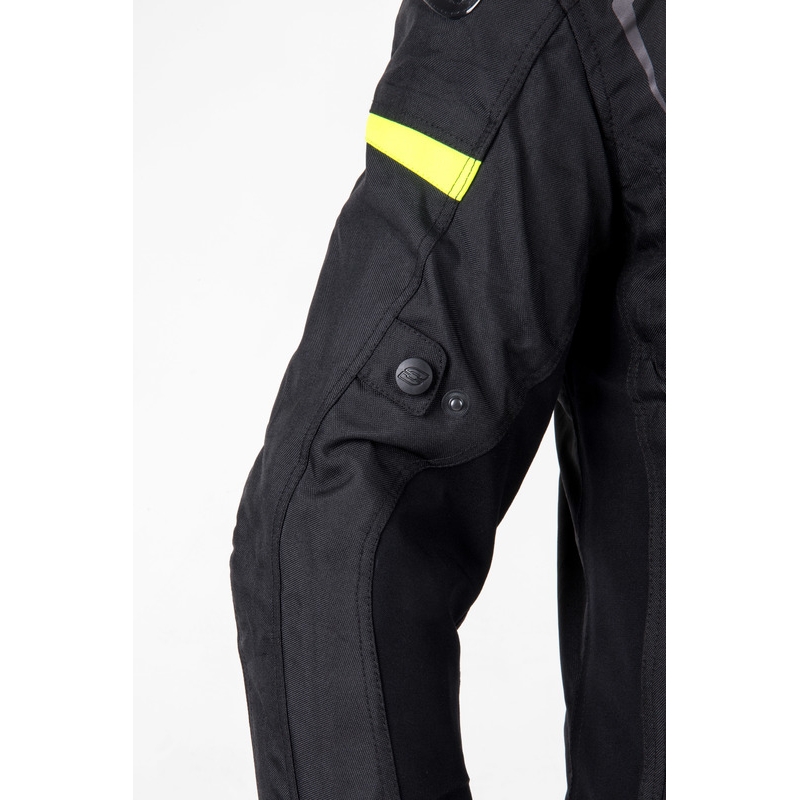 Ozone Pulse črno-fluo rumena motoristična jakna