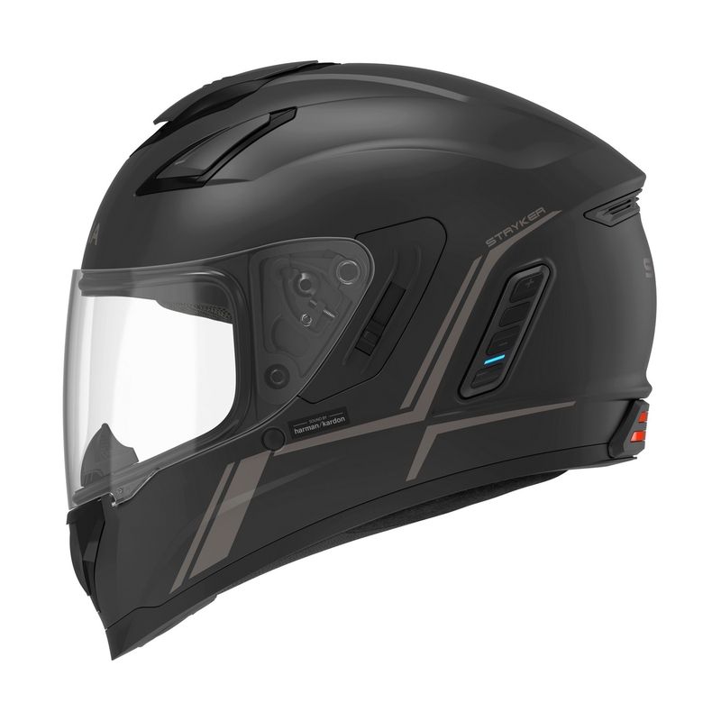 Integralna motoristična čelada z mrežasto slušalko SENA Stryker Black Matte