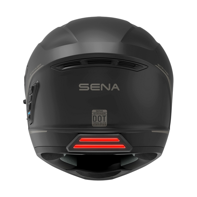 Integralna motoristična čelada z mrežasto slušalko SENA Stryker Black Matte