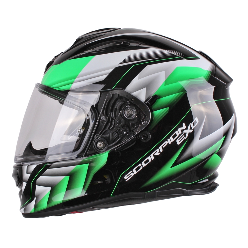 Integralna moto čelada Scorpion EXO-510 Air Scale črno-zelena razprodaja