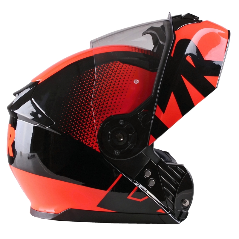 Lazer MH2 V'sible fluo red tip-up motoristična čelada razprodaja
