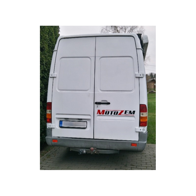 MotoZem logotip nalepka črna