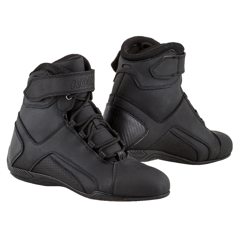 Motoristični škornji Kore Velcro 2.0 črni - razred II