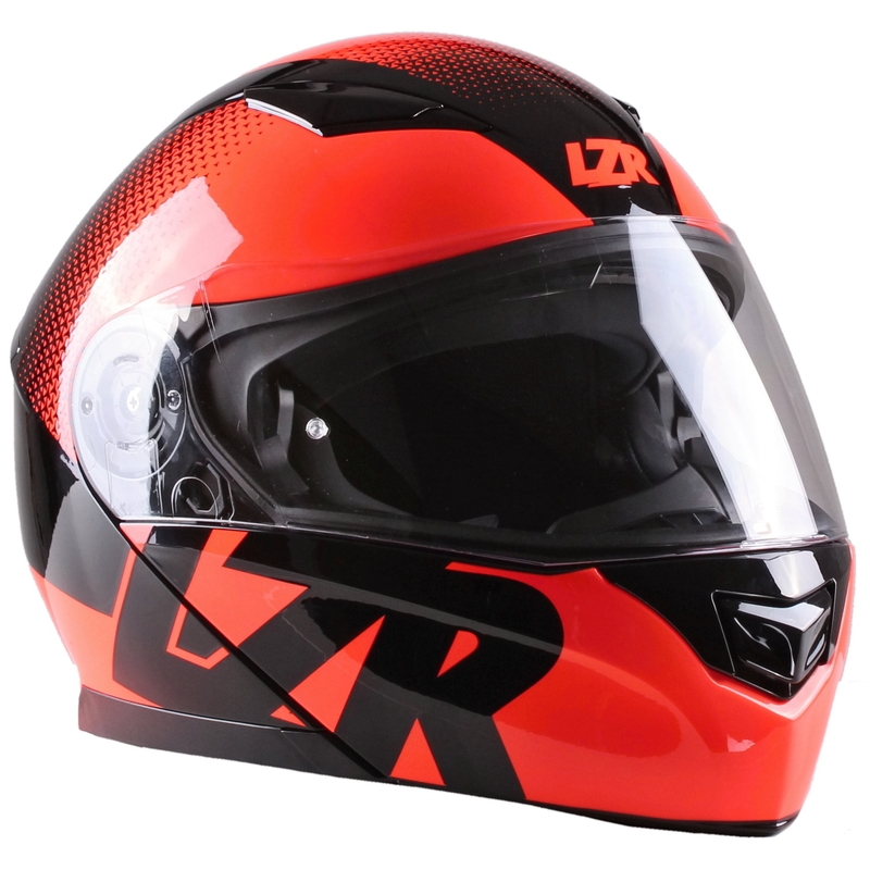 Lazer MH2 V'sible fluo red tip-up motoristična čelada razprodaja