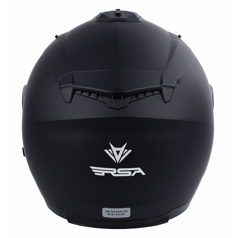 Odprta motoristična čelada RSA Active črna mat - razred II