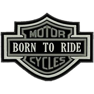 Patch Motor Cycles siva - velika