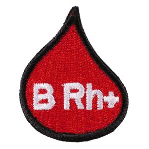 Obliž s kapljico krvne skupine B Rh+