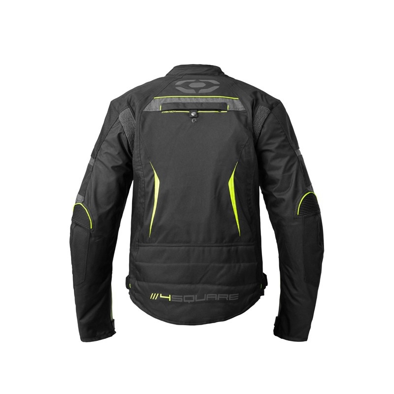 Motoristična jakna 4SQUARE Roadster Dual black-fluo yellow