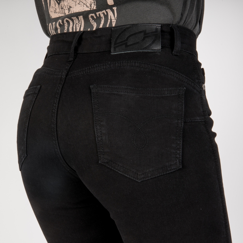 Ženske hlače Ozone Striker SF Black Motorcycle Jeans