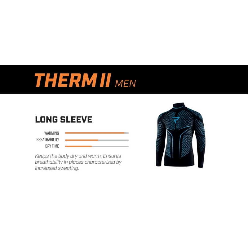 Termo majica Rebelhorn Therm II črno-modra