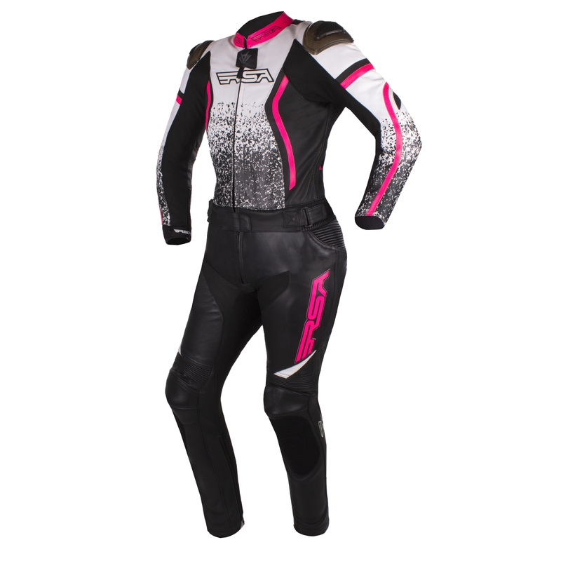 Ženska dvodelna kombinezona RSA Flow black-white-fluo pink razprodaja