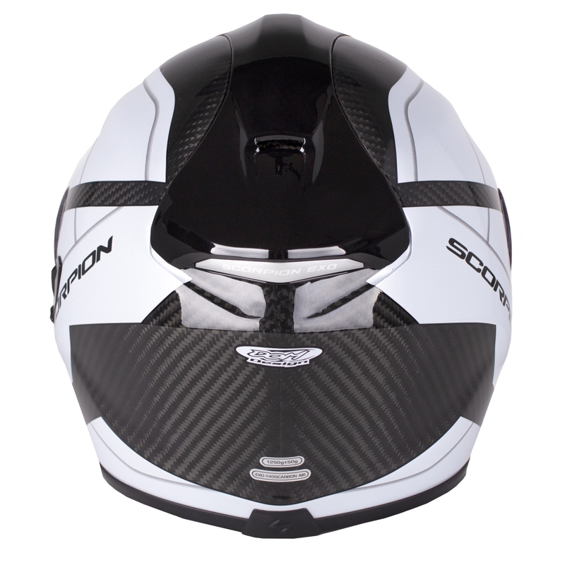 Integralna čelada Scorpion EXO-1400 Carbon Air Legione črno-bela razprodaja