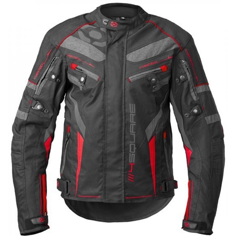Motoristična jakna 4SQUARE Roadster Dual black-red razprodaja