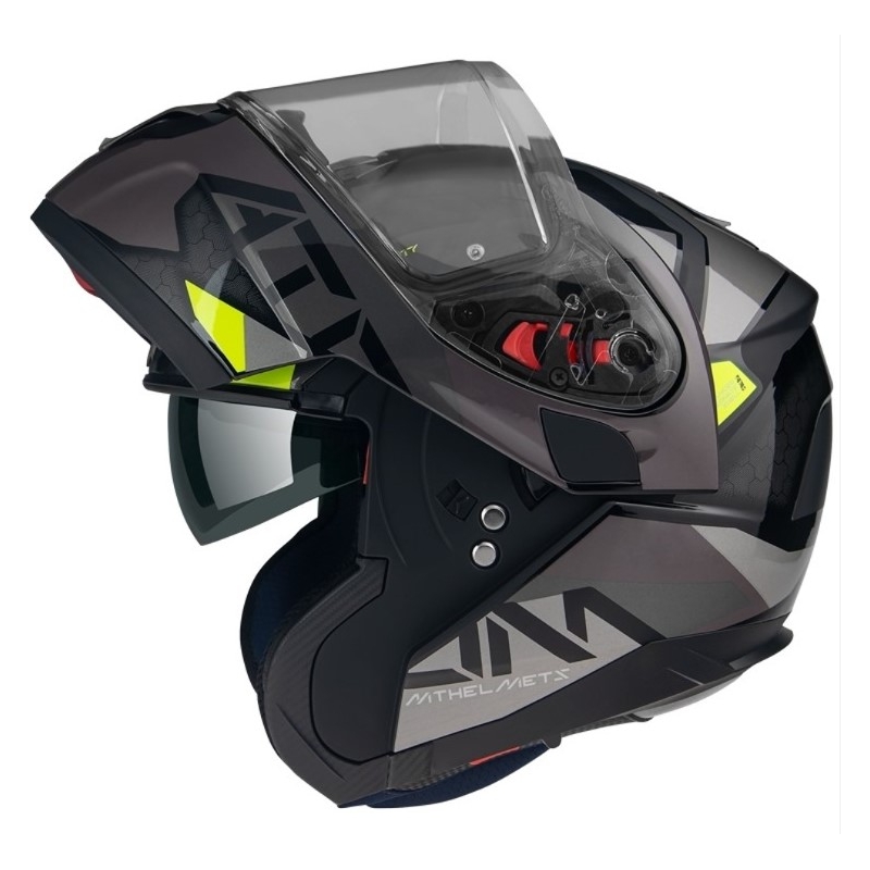 MT Atom SV W17 B2 siva motoristična čelada