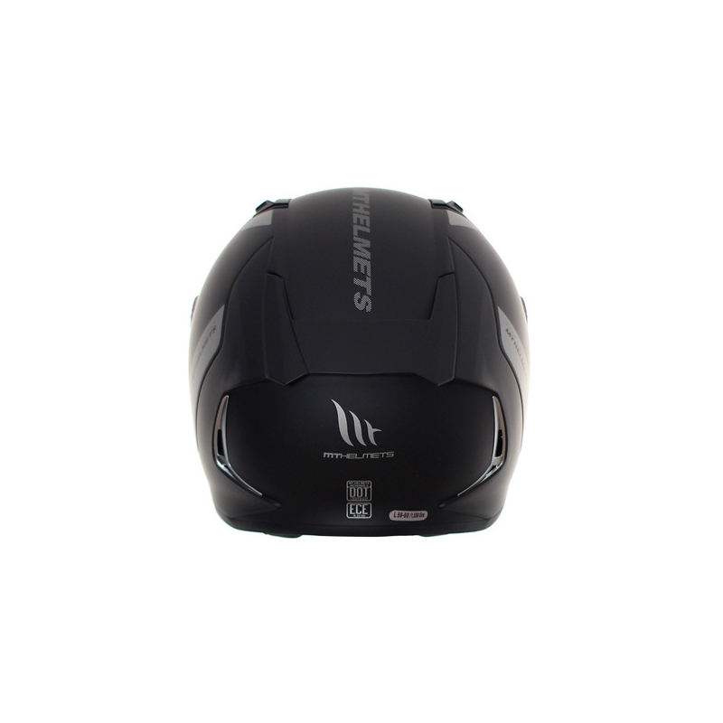 MT Revenge 2 Solid Black Matte Integral Motoristična čelada