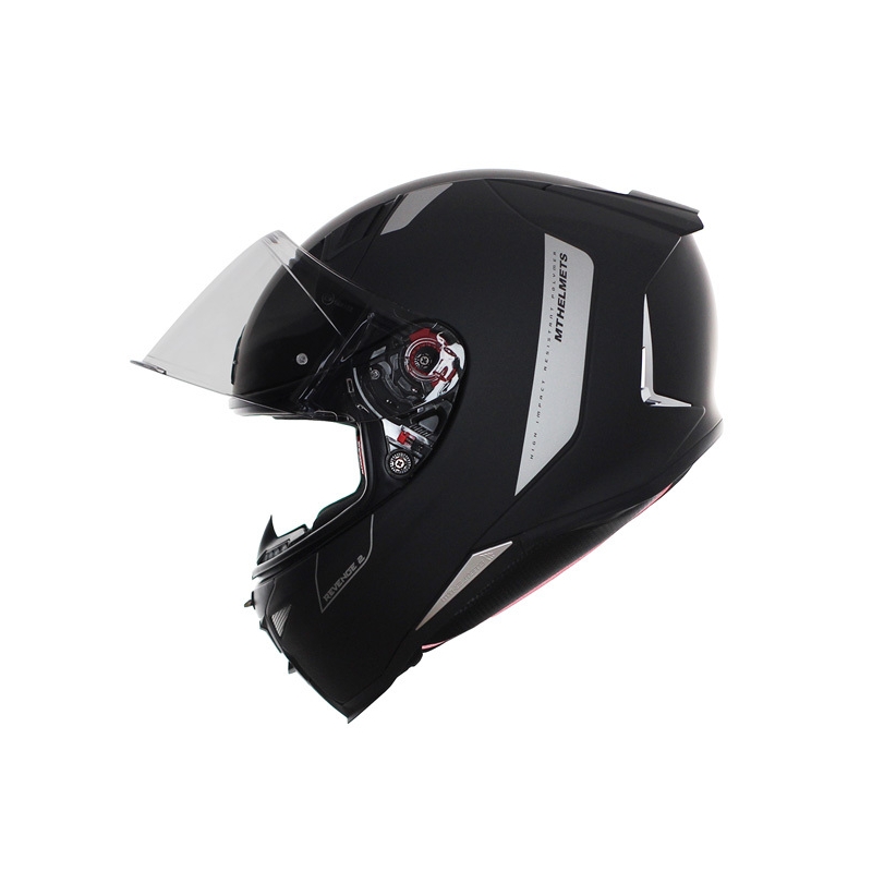 MT Revenge 2 Solid Black Matte Integral Motoristična čelada