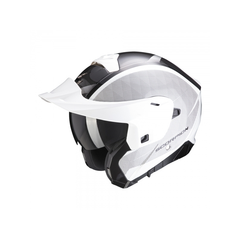 Obračalna čelada Scorpion EXO-930 Cielo pearl belo-črna
