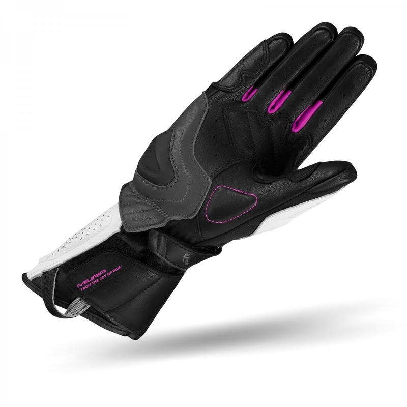 Ženske motoristične rokavice Shima Miura Black, White and Pink razprodaja