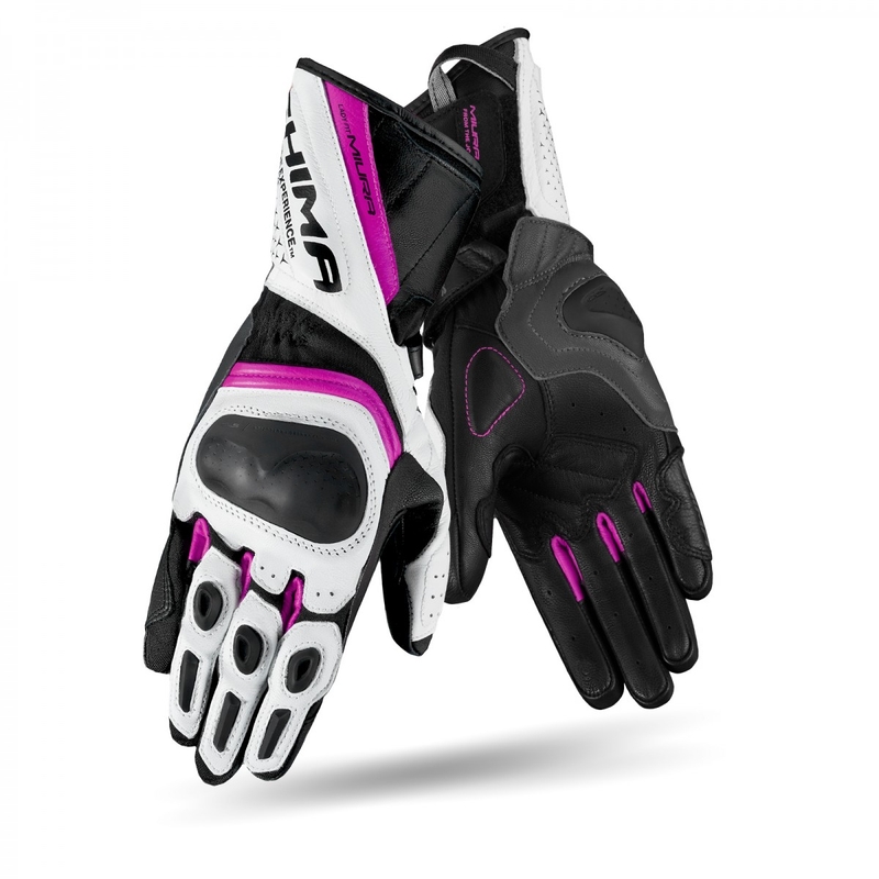 Ženske motoristične rokavice Shima Miura Black, White and Pink razprodaja