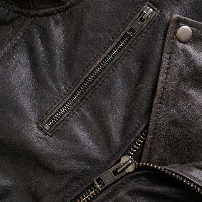 BROGER Ohio Vintage rjava motoristična jakna