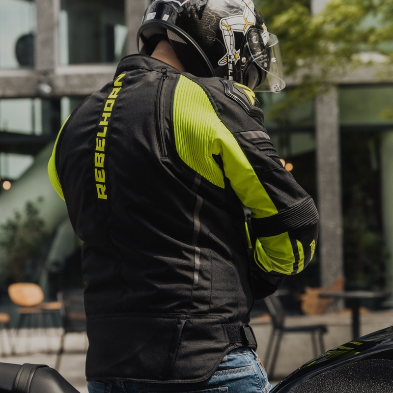 Rebelhorn Vandal črno-rumena motoristična jakna