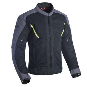 Motoristična jakna Oxford Delta 1.0 Air črno-sivo-fluo rumena
