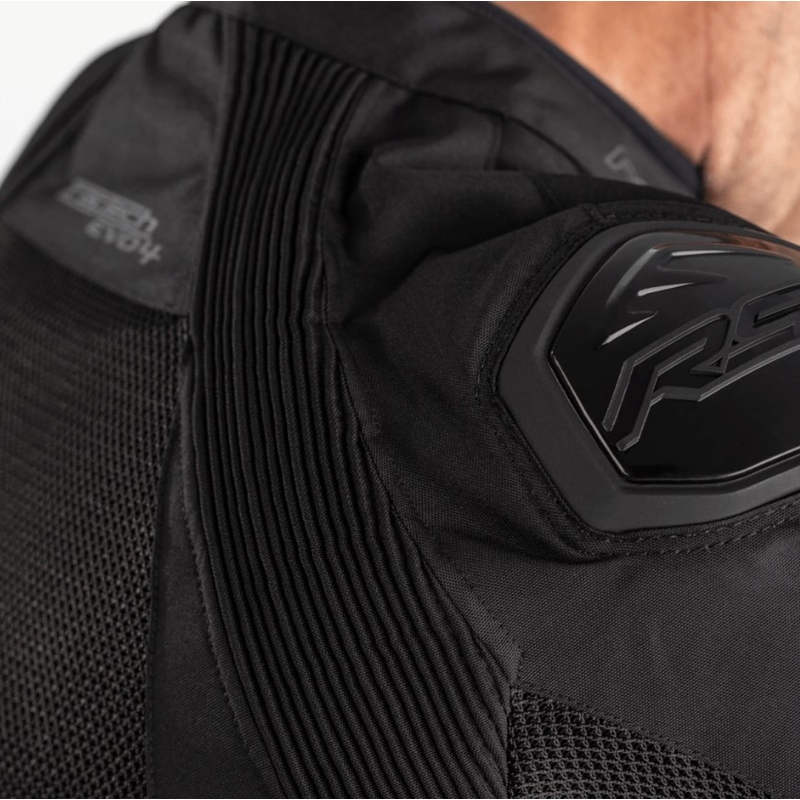 RST Tractech Evo 4 Mesh Lightweight CE Black Motorcycle Jacket razprodaja