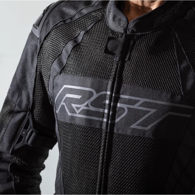 RST Tractech Evo 4 Mesh Lightweight CE Black Motorcycle Jacket razprodaja