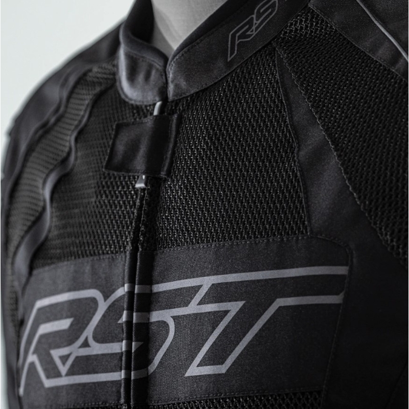 RST Tractech Evo 4 Mesh Lightweight CE Black Motorcycle Jacket razprodaja