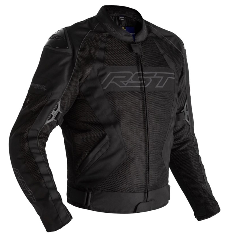 RST Tractech Evo 4 Mesh Lightweight CE Black Motorcycle Jacket razprodaja