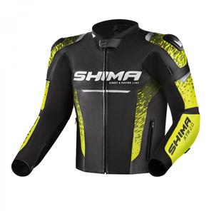 Motoristična jakna Shima STR 2.0 black-fluo yellow