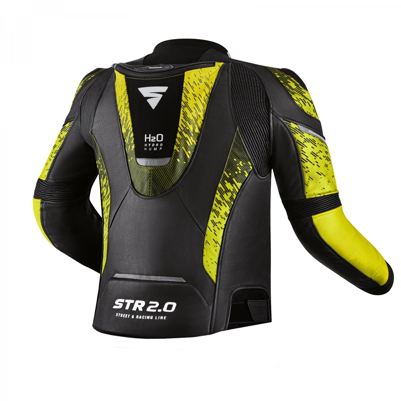 Motoristična jakna Shima STR 2.0 black-fluo yellow