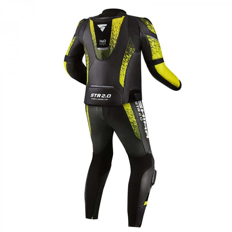 Motoristična jakna Shima STR 2.0 black-fluo yellow