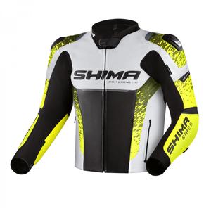 Motoristična jakna Shima STR 2.0 black-white-fluo yellow