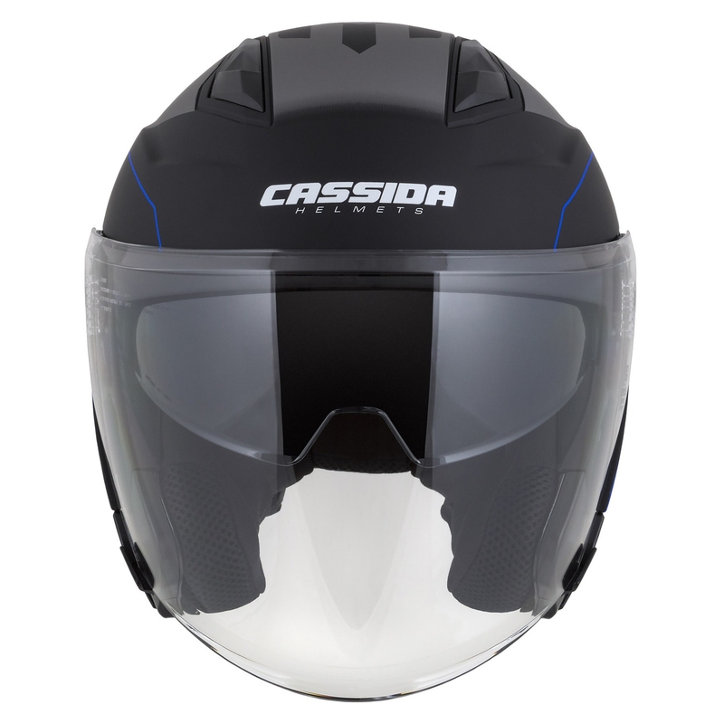 Cassida Jet Tech Roxor Black-Grey-Blue Matte Open motoristična čelada