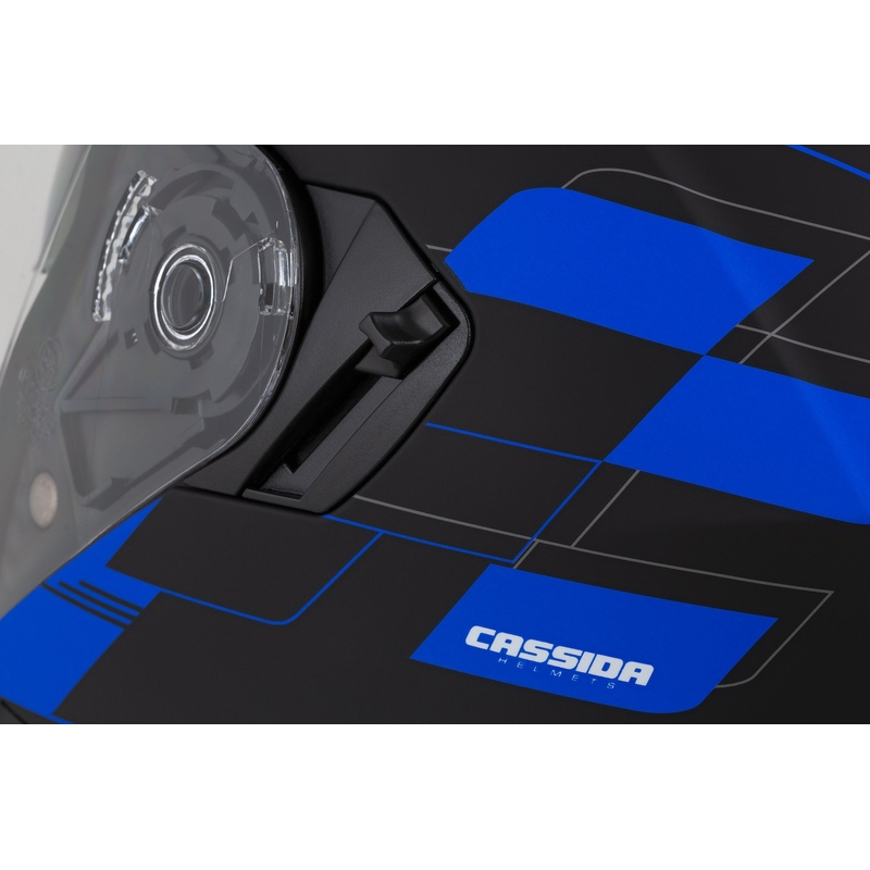 Cassida Jet Tech Roxor Black-Grey-Blue Matte Open motoristična čelada