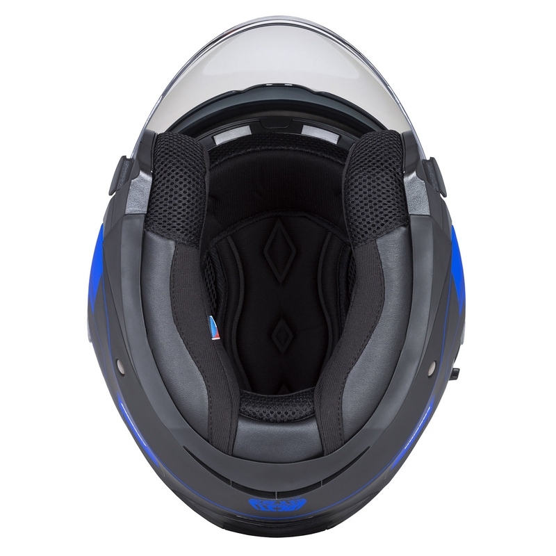 Cassida Jet Tech Roxor Black-Grey-Blue Matte Open motoristična čelada