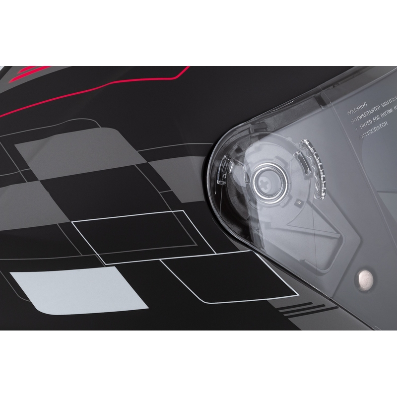 Cassida Jet Tech Roxor Black-Red-Grey Odprta motoristična čelada