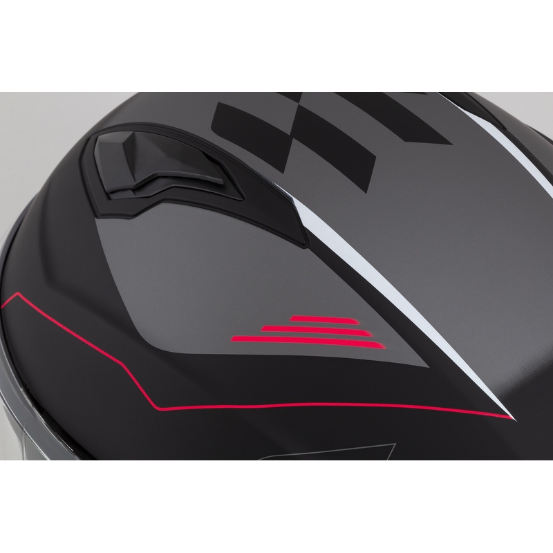 Cassida Jet Tech Roxor Black-Red-Grey Odprta motoristična čelada