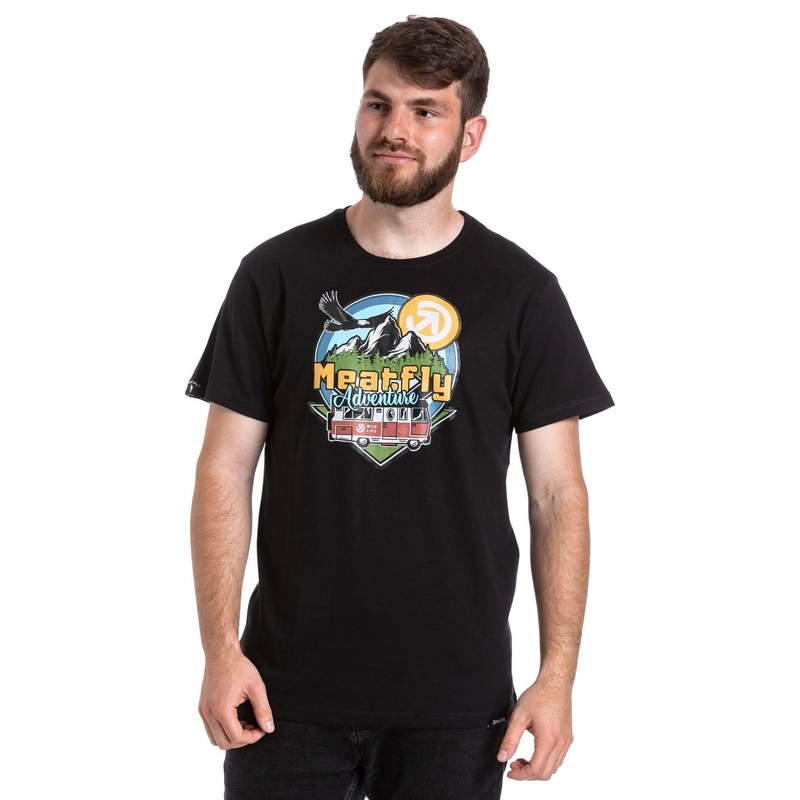 Majica Meatfly Mounty black razprodaja