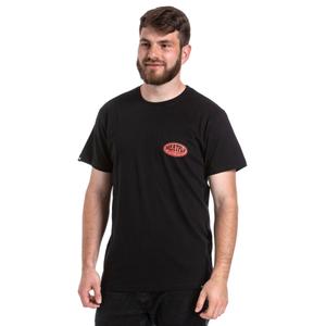 Majica Meatfly Ride Till Death oranžno-črna razprodaj razprodaja