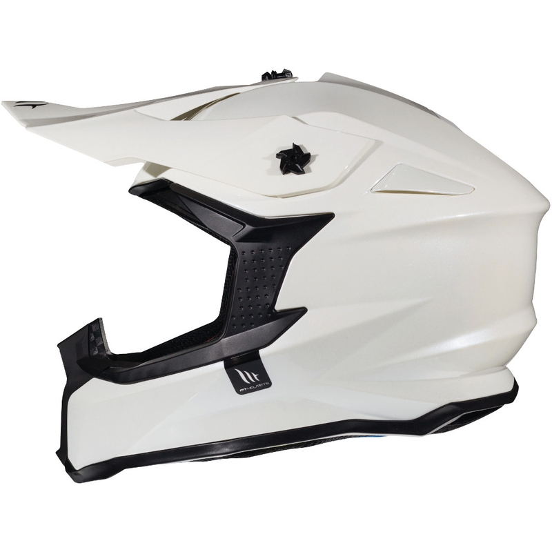 MT Falcon Solid Motokros čelada White