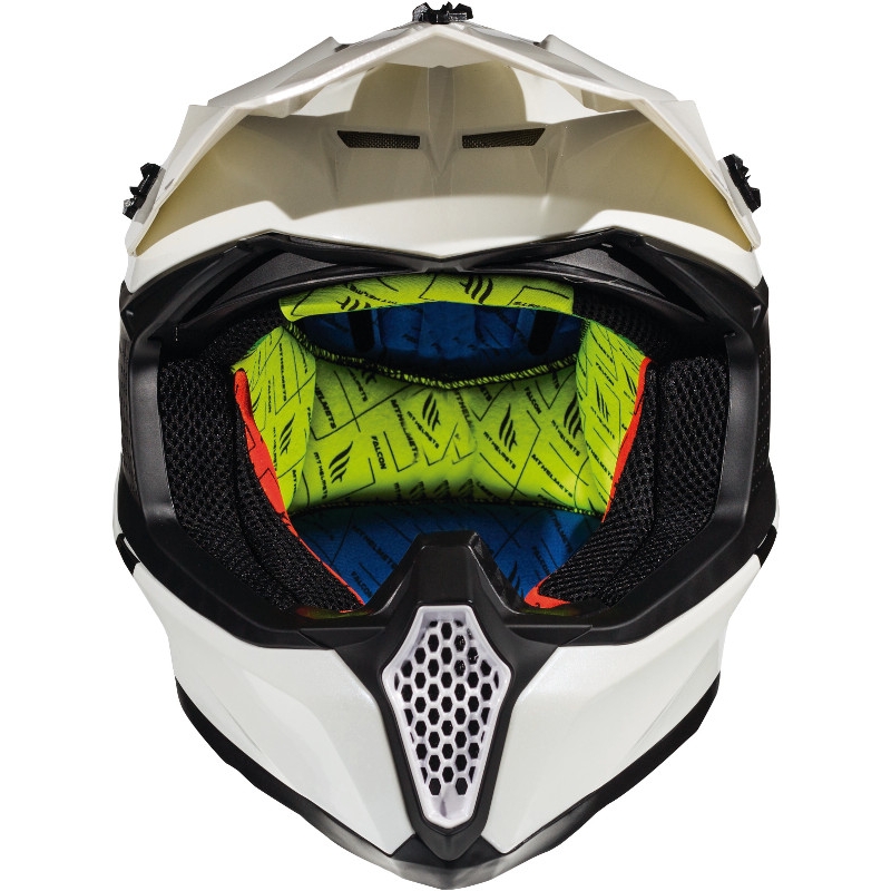 MT Falcon Solid Motokros čelada White