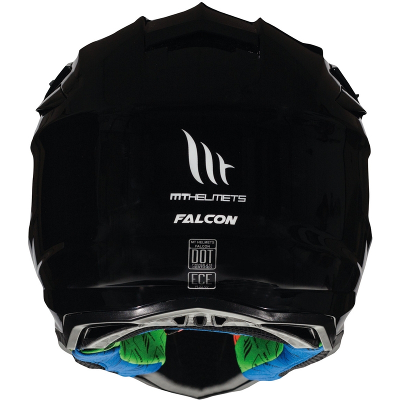 MT Falcon Solid Motokros čelada Black
