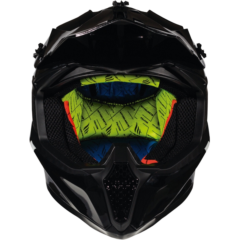 MT Falcon Solid Motokros čelada Black