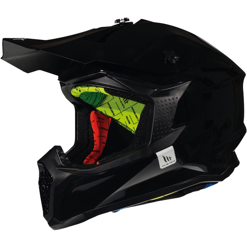 MT Falcon Solid Motokros čelada Black