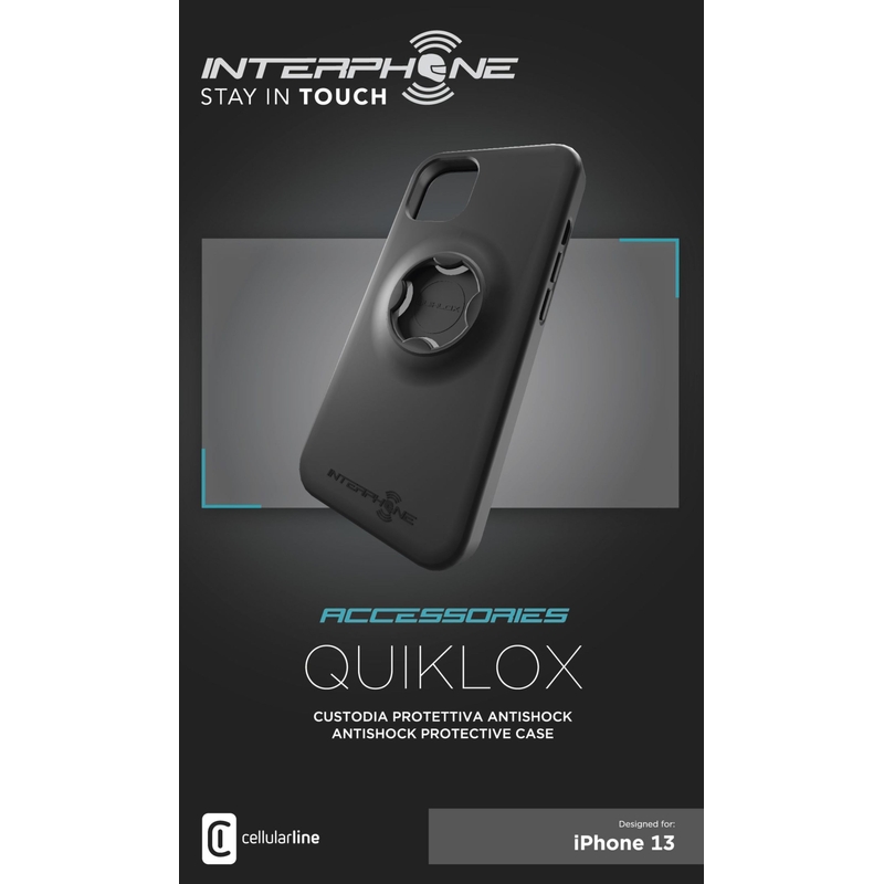 Zaščitni ovitek Interphone QUIKLOX za Apple iPhone 13 Pro črn