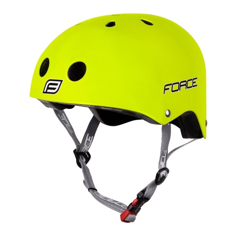 Kolesarska čelada FORCE BMX fluo rumena razprodaja