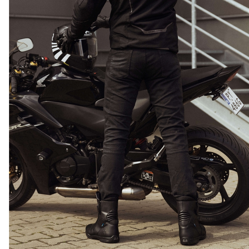 Rebelhorn Hawk III Black Motorcycle Jeans razprodaja